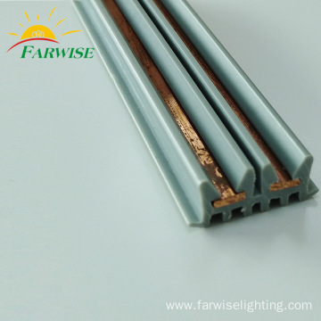 Copper Plastic Co-extrusion Track Strip For LED track